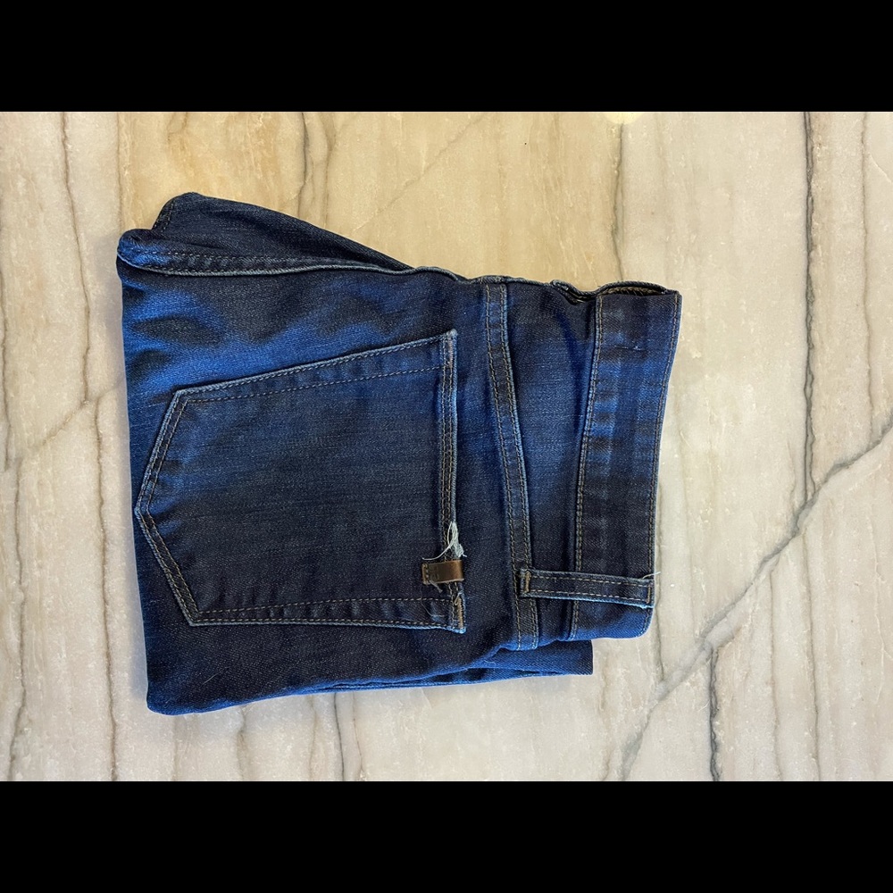 Joe’s distressed hem jeans